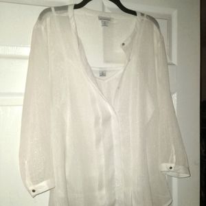 Liz Claiborne sheer blouse
